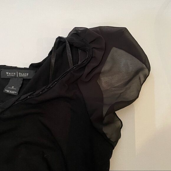 White House Black Market sleeveless blouse with gorgeous details size Small - Picture 10 of 10